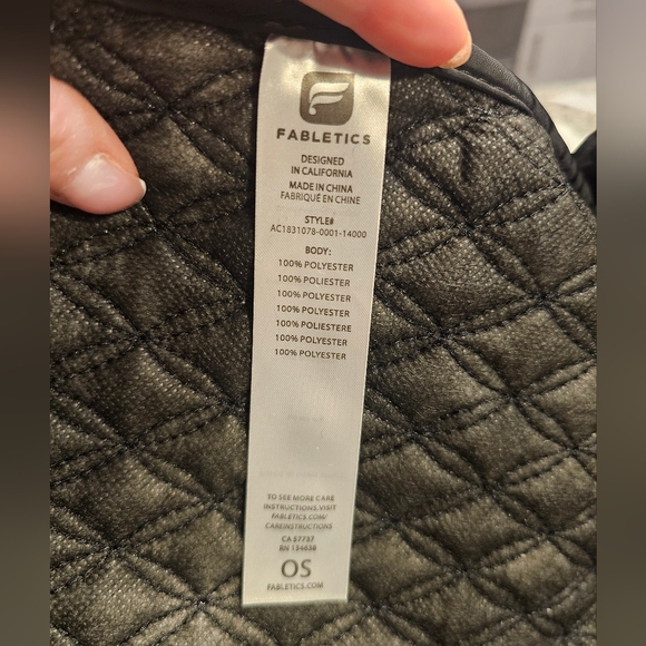 Fabletics Black Drawstring Backpack - Picture 9 of 9